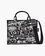 The Punk Scribble Canvas Medium Tote Bag black multi